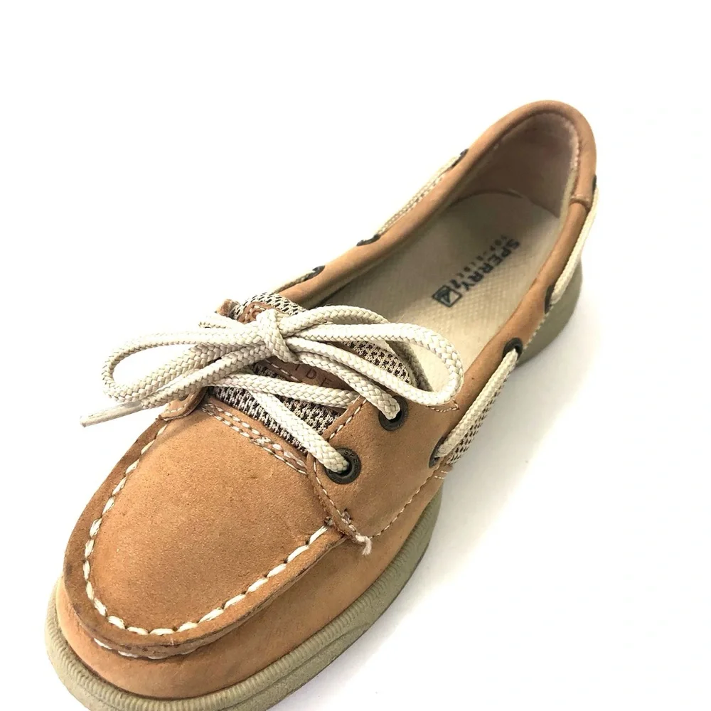 Sperry  Laguna  Light Brown Boat Shoe Kids Size 32.5 ($) 4983